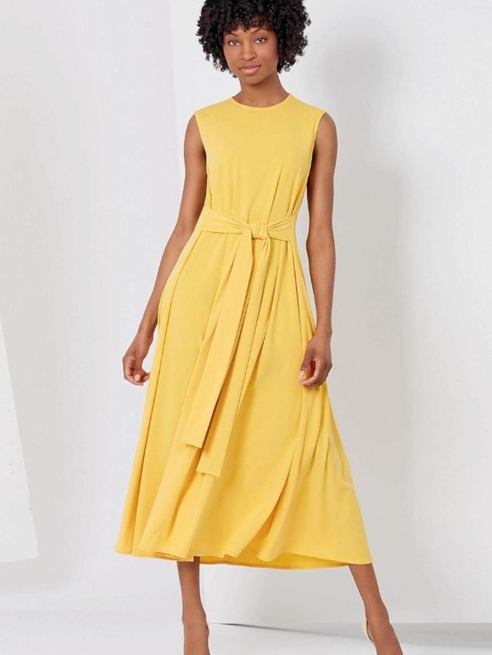Yellow Gold Sleeveles Hanni Women's Dress Size 3X NWOT